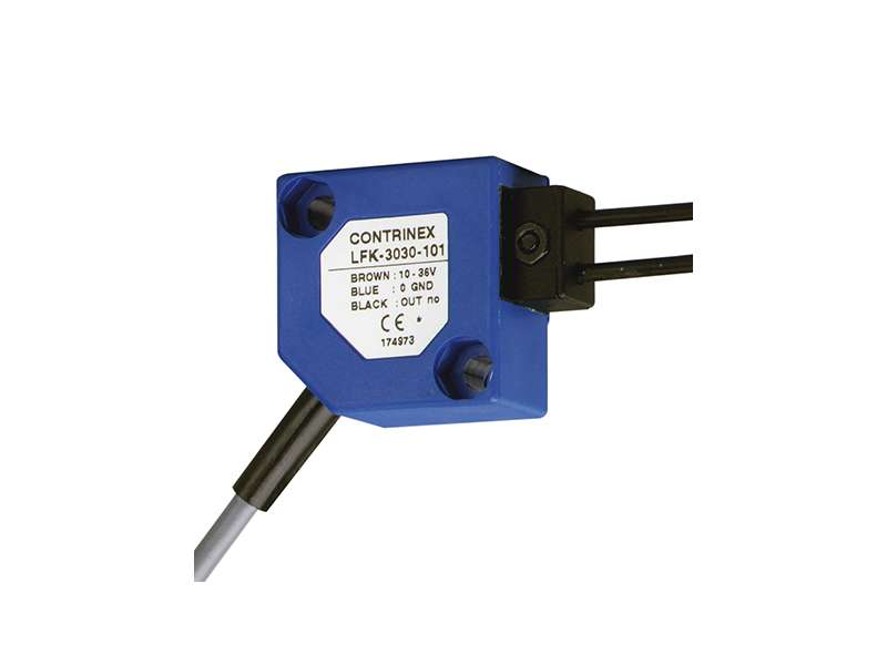 CONTRINEX Minijaturni fotoelektrični senzor 30x30mm, fiber amplifier , PVC 2m, 3wire  konektor, NPN,LFK-3031-302;620-100-426