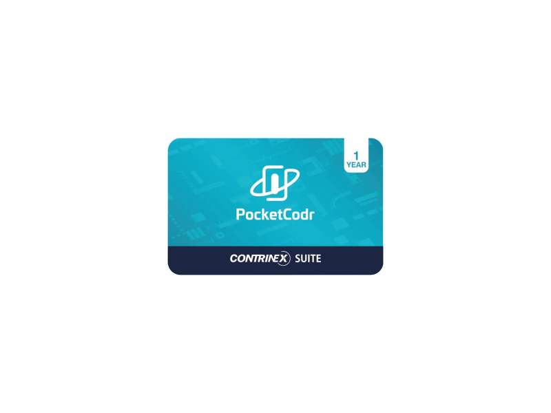 CONTRINEX PocketCodr Subscription Card Contrinex Suite 1 Year, SOFT-POC-CTXSUITE-1-CRD; 605-004-005