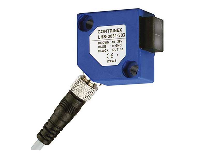 CONTRINEX Standard Background suppression 30 x 30 15...150 mm PBTP (Crastin) 12 turn pot. LED, red 660 nm, LHK-3031-301