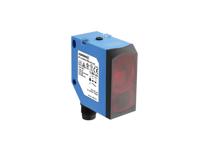 CONTRINEX Standardni fotoelektrični senzor, Distance diffuse, 50x50mm, PNP/NPN auto-detect,  DTL-C55PA-TMS-407-507; 628-000-705