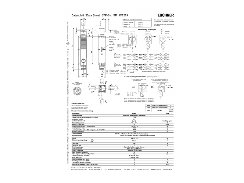 EUCHNER Safety switch STP-BI-3D-2131A024SR11C2229 ; 102865