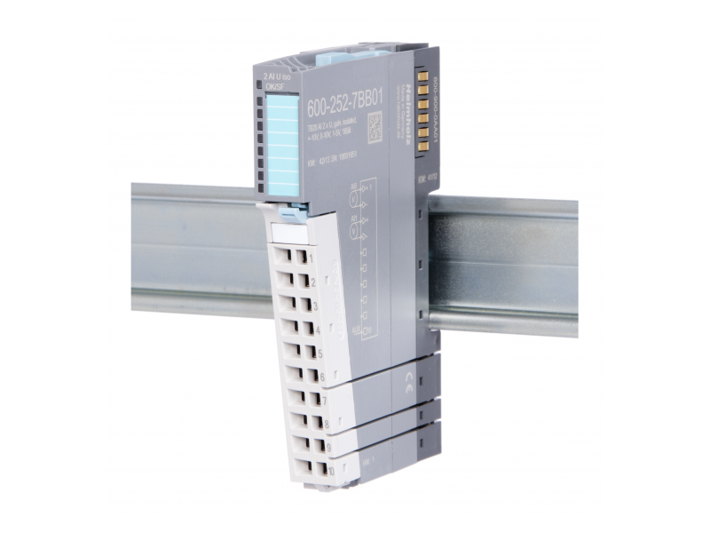 Helmholz Analog input module – AI 2 x U, ±10 V, 0–10 V, 1–5 V, Iso., 16 Bit