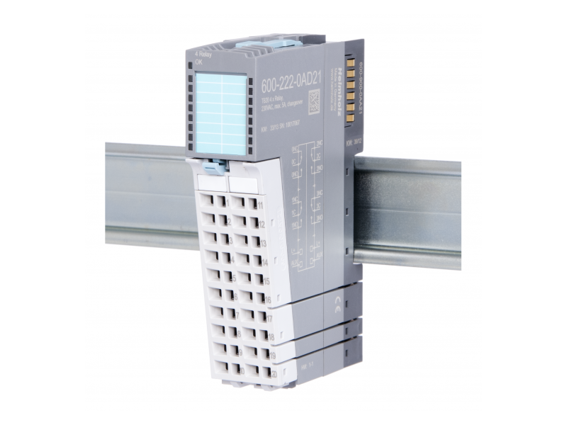 Helmholz Digital output module – DO 4 x relays, 5 A, AC 230 V, changeover