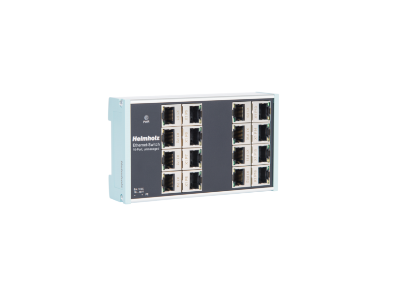 Helmholz Ethernet-Switch, 16-Port, unmanaged, 10/100 MBit,  incl. Instructions