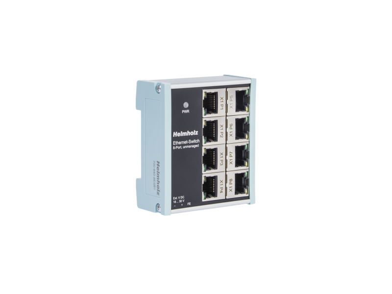 Helmholz Ethernet-Switch, 8-Port, unmanaged, 10/100 MBit,  incl. Instructions