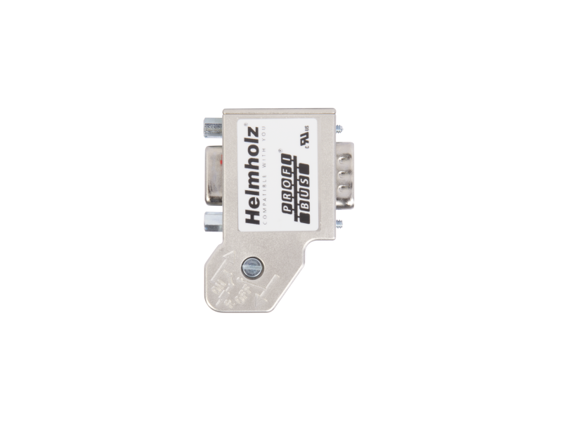 Helmholz PROFIBUS connector, 35°, screw terminal connector, with PG