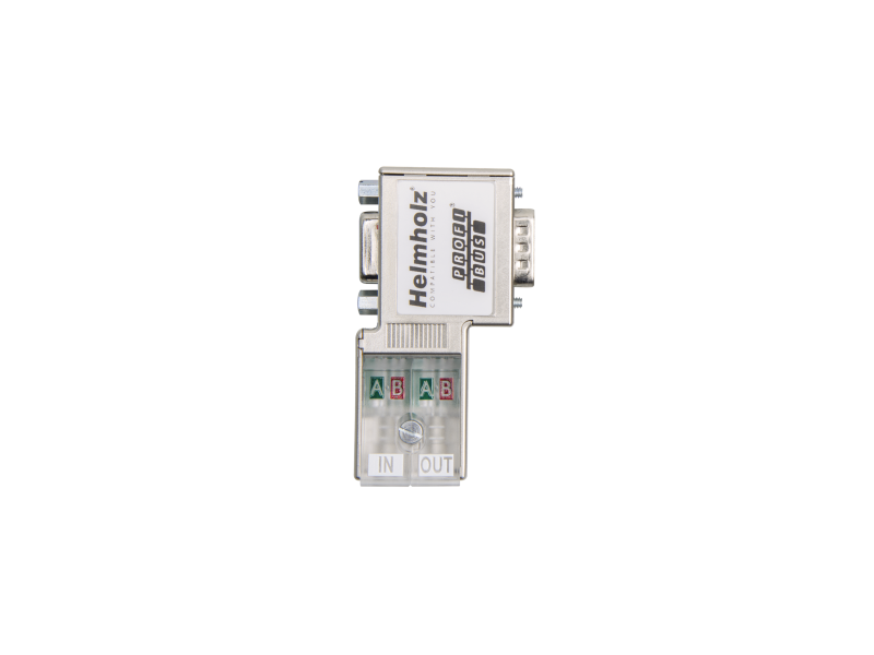 Helmholz PROFIBUS connector, 90°, EasyConnect®, with PG