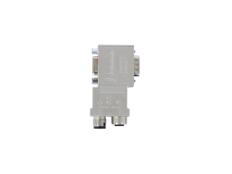 Helmholz PROFIBUS connector, 90° M12, with PG interface