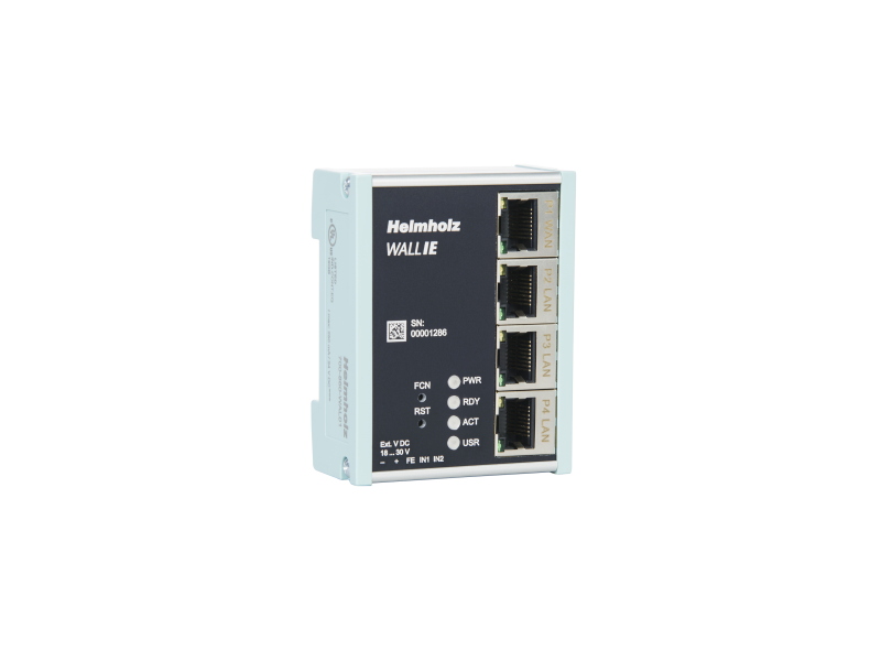 Helmholz WALL IE, Industrial NAT Gateway / Firewall, incl. Quick Start Guide