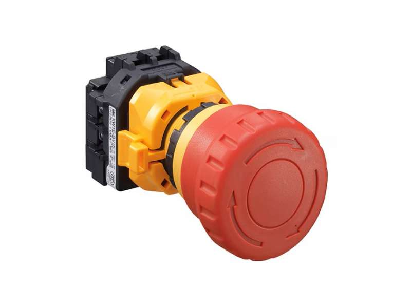 IDEC E-stop XW series, Ø22mm, Ø40mm mushr, 1NO-3NC; XW1E-BV413MFR