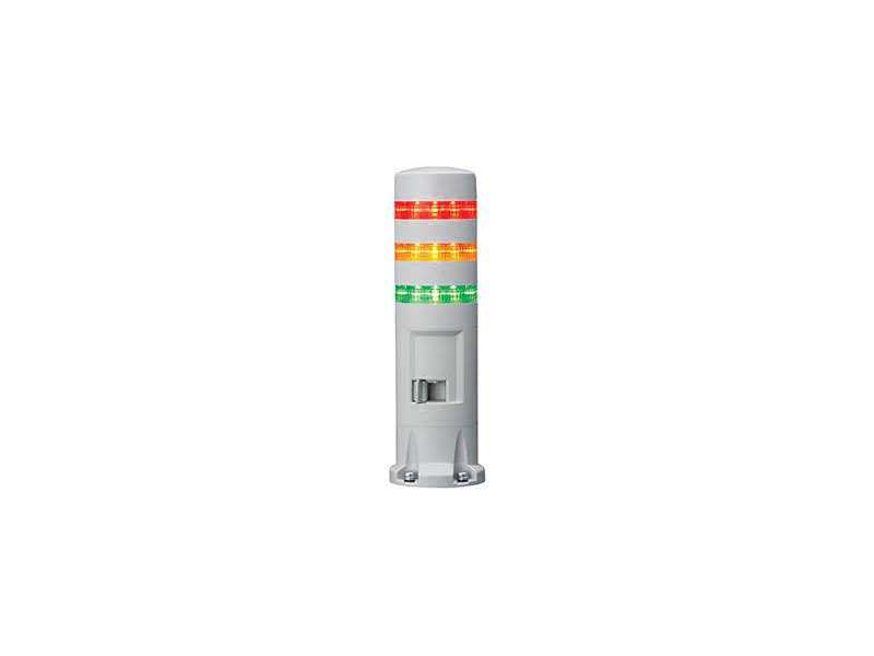 IDEC LED Tower Direct Mount 3 Tier - red yellow green, Steady/Flashing/Alarm; LD6A-3DZQW-RYG