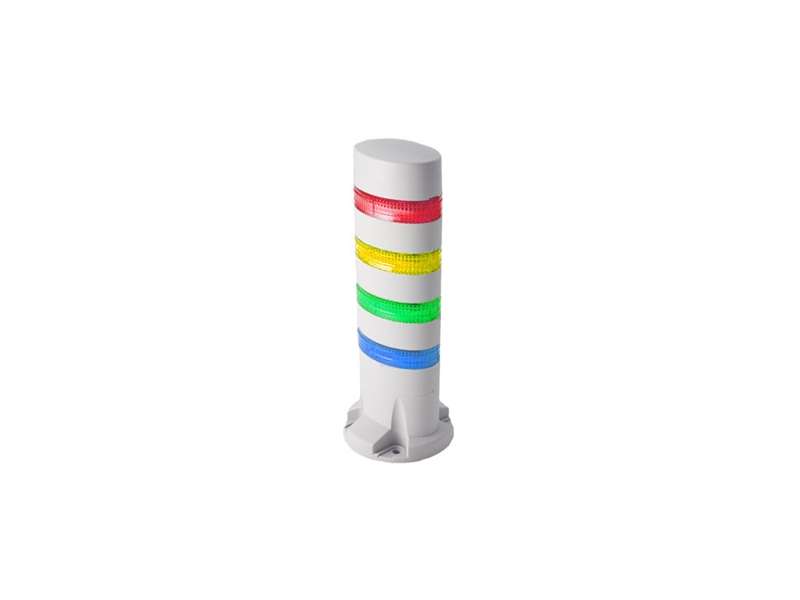 IDEC LED Tower Direct Mount 4 Tier - red yellow green blue; LD6A-4DQW-RYGS