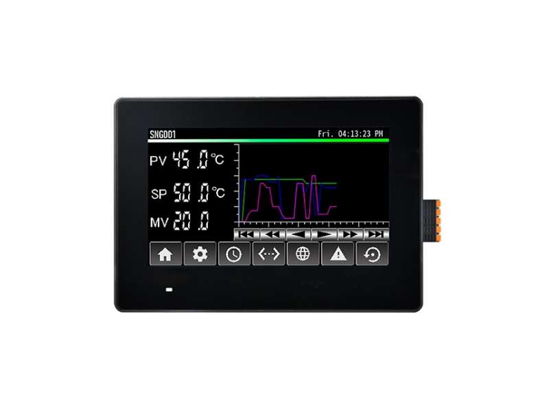 IDEC Main unit, Controller with operator interface, 4.3-inch wide, Black bezel, Relay output; FT1J-4F12RAG-B