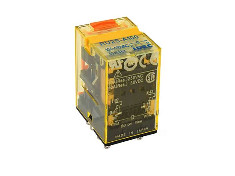 IDEC RU Universal Relay Plug-In DPDT 10A 24VDC; RU2S-D24