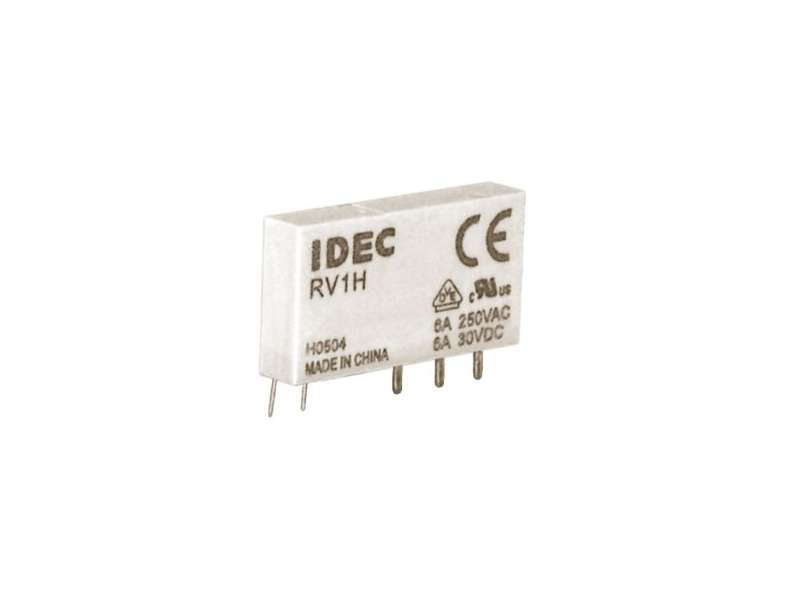 IDEC RV8 Interface 6mm Relay SPDT 24VDC; RV1H-G-D24