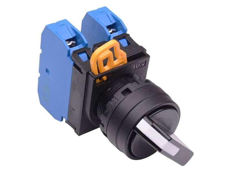 IDEC Selector switches - non illuminated / YW series, 2 positions maintained, Plastic bezel , 2NO, 0NC; YW1S-2E20