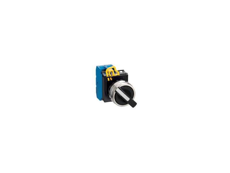 IDEC Selector switches - non illuminated / YW series, 3 positions maintained, Metal bezel, 2NO, 0NC; YW4S-3E20