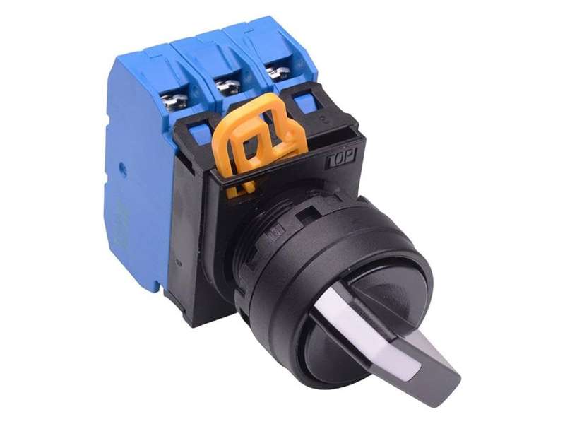 IDEC Selector switches - non illuminated / YW series, 3 positions maintained, Plastic bezel , 3NO, 0NC; YW1S-3E30