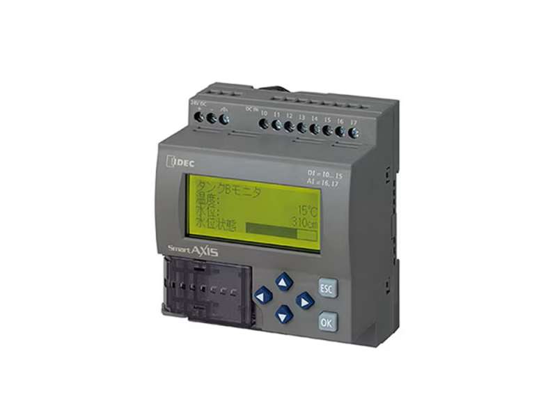 IDEC SmartAXIS Pro 12I/O CPU DC power, 6DI+2AI+4RO, USB miniB; FT1A-H12RA