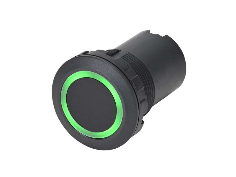 IDEC Touchless switch (Black plastic bezel, without timer), red/green; CW1H-DM1NGR-C