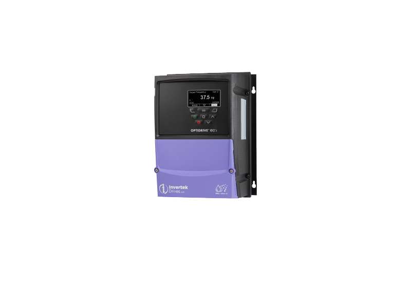 INVERTEK DRIVES Optidrive Eco; 5.5 kW (7.5 HP), 14 A, 380-480 V, 3PH IP66 Non Switched Outdoor, ODV-3-240140-3F1A-MN