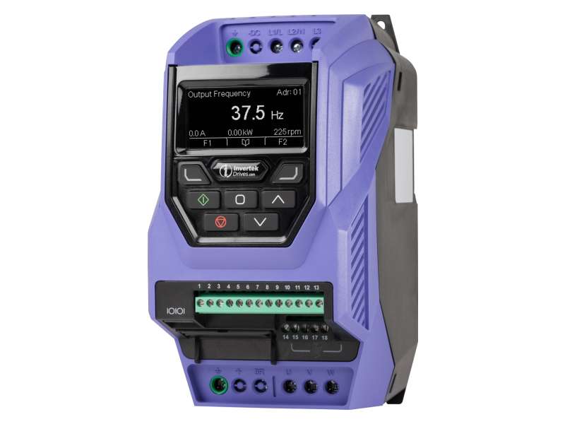 INVERTEK DRIVES Optidrive P2, Single Phase Input, 0.75kW, IP20 ; ODP-2-22075-1KF42-MN