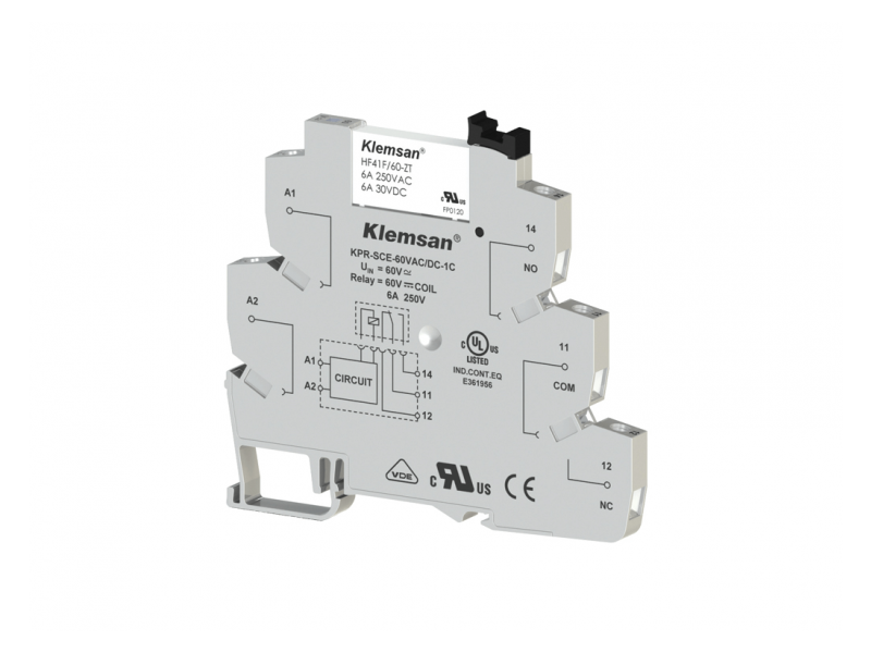 Klemsan 1 C/O PLC Relay 60VAC/DC ; 270830