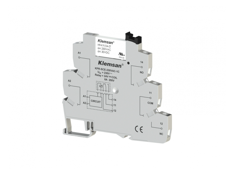 Klemsan 1 C/O Plc Relay 230VAC/DC ; 270850