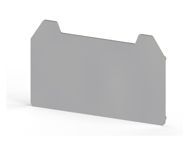 Klemsan 1 mm End plate, Insulation material PA, Grey , NPP/AVK 4CC-CCA; 450349