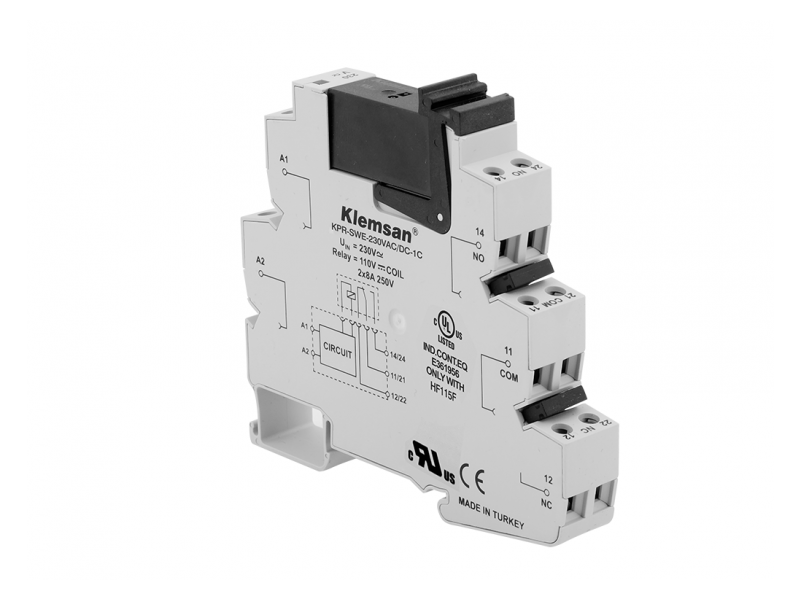 Klemsan 1C Plc Relay New Version 230VAC/DC  ; 272120