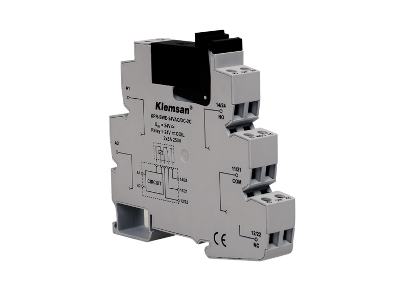 Klemsan 2 C/O PLC Relay 12VDC ; 272524