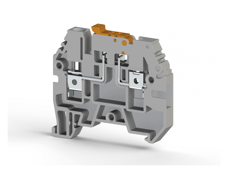 Klemsan 4mm2,screw type,knife disconnect terminal block,Insulation material PA,Grey, ASK 3A; 353109