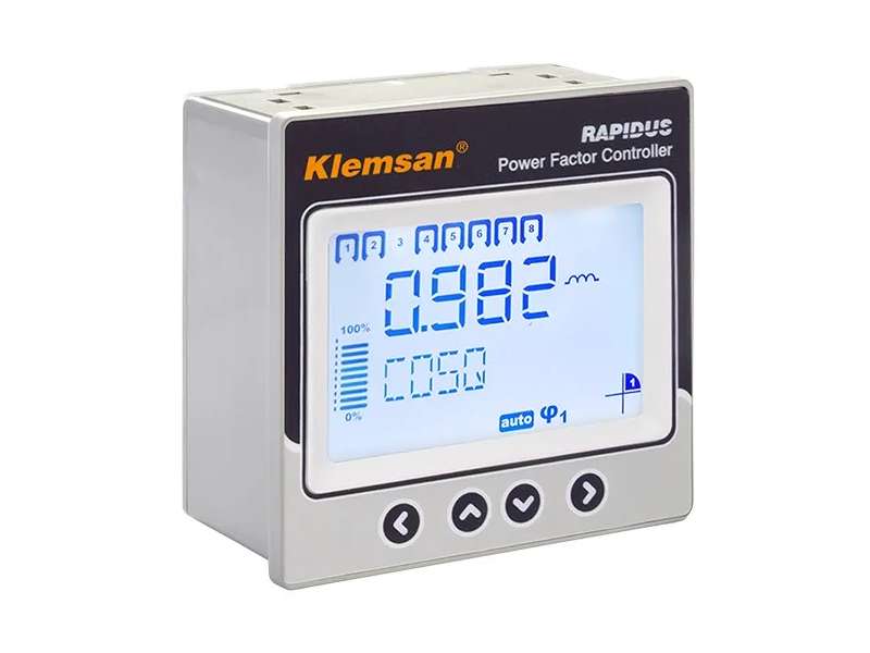 Klemsan Power Factor Controller 118R, 1phase, 8 steps ; 606065