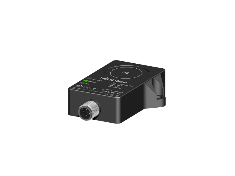 Kuebler Inclinometer IN72, 1-axis for dynamic applications, 2 switching outputs; 8.IN72.1711.114