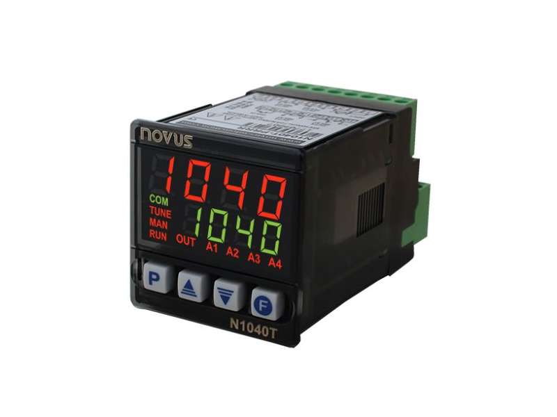 NOVUS N1040-T USB 24V Timer/Temperature controller NTC/Pt100/JKT,3relays, pulse, 48x48mm (1/16 DIN); 8104219310