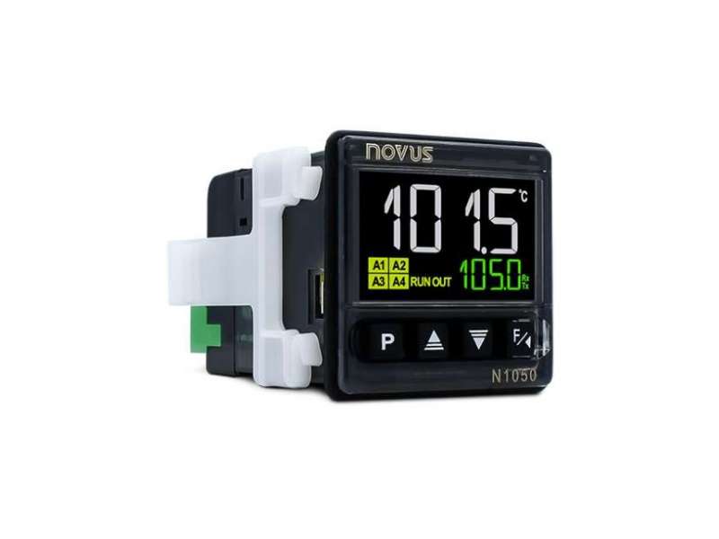 NOVUS N1050 USB 24V Timer/temperature controller, 1 relay + pulse + Analog out; 8105000240