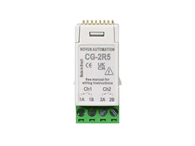 NOVUS N20K48 Micromodule ClickNGo 2 Relay Outputs 5 A (2 slots); 820KCG12R5