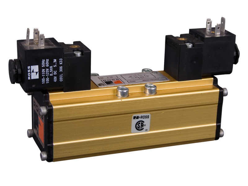 ROSS EUROPA Solenoid Controlled Spool & Sleeve Valve 5/2 Double ; W6076E4407W