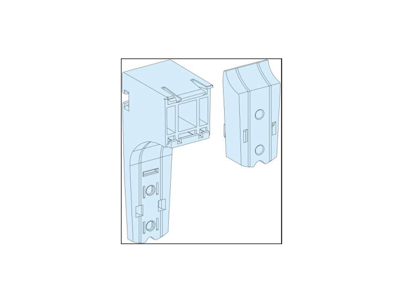 Schneider Electric 10 horizontalnih podesivih držača kablovskih kanalica; LVS04256