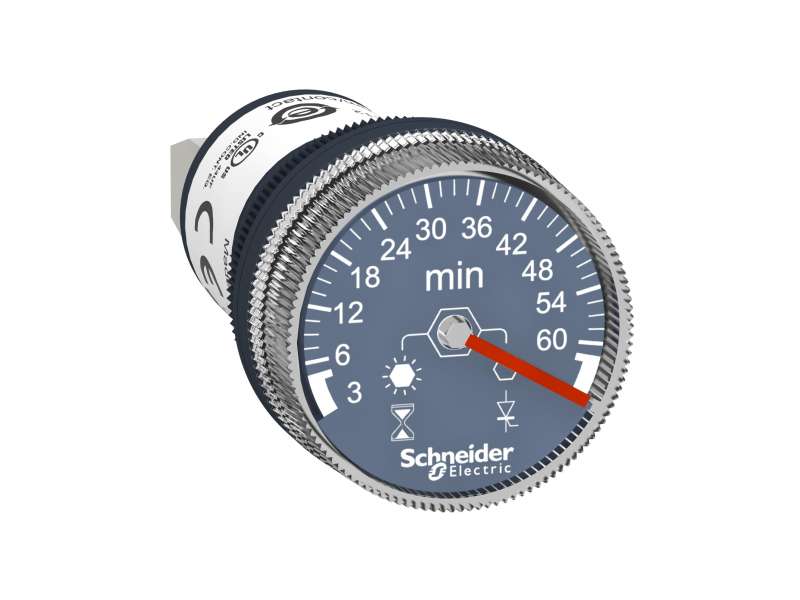Schneider Electric 100…240 VAC/DC tajmer za montažu na ploču jedna funkcija 3 min..60 min kašnjenje;XB5DTGM5