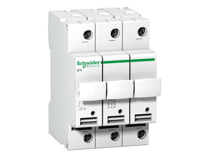 Schneider Electric Acti 9 - rastavljač sa osiguračima STI - 3P - 10 A - za osigurače 8.5 x 31.5 mm;A9N15655