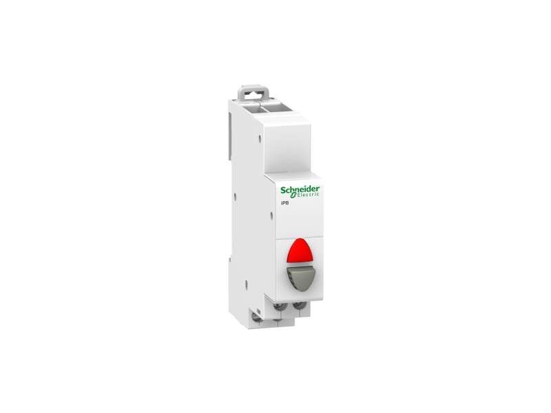 Schneider Electric Acti9 iPB 1NC jednostruki taster sivi - indikatorska zelena lampica 110-230VAC; A9E18037