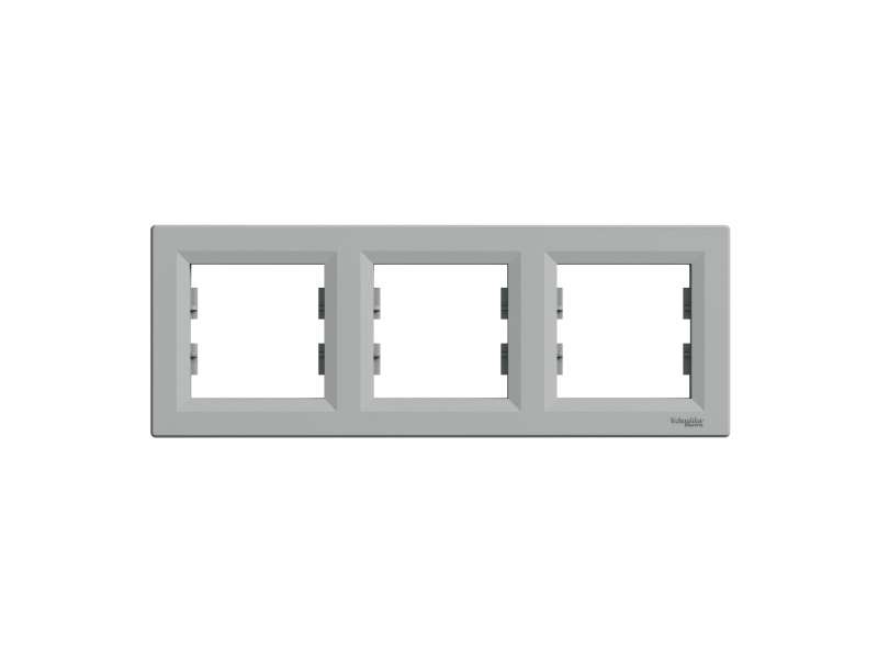 Schneider Electric Asfora - horizontalni ram za 3 elementa, aluminijum;EPH5800361