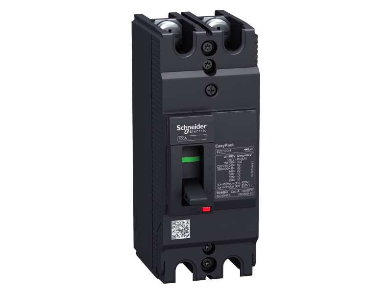 Schneider Electric Circuit breaker,EasyPact EZC100H ,TMD, 15A ,2 poles 2d; EZC100H2015