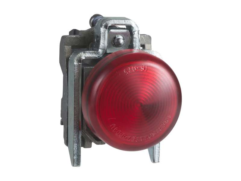 Schneider Electric Crvena kompletna signalna lampica Ø22 ravna sočiva sa BA9s sijalicom 250V;XB4BV64