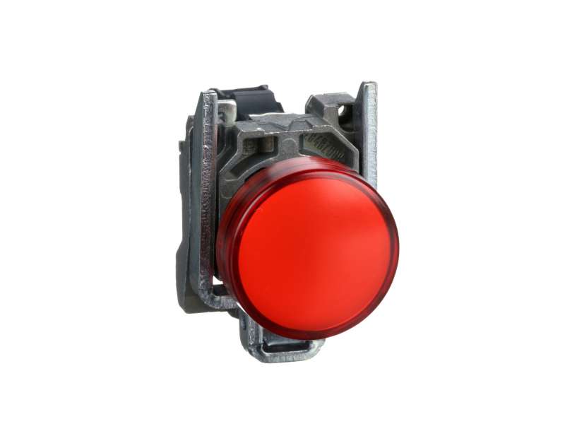Schneider Electric Crvena kompletna signalna lampica Ø22 ravna sočiva sa integrisanim LED 110…120V;XB4BVG4