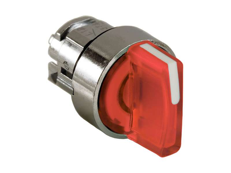 Schneider Electric Crvena svetleća glava izbornog prekidača Ø22 3-pozicije bez povratka;ZB4BK1343