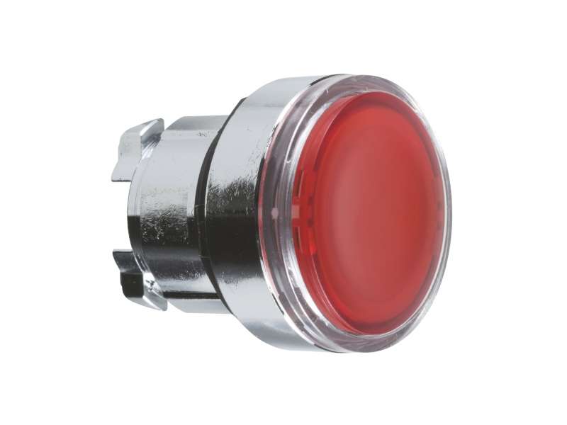 Schneider Electric Crvena udubljena glava svetlećeg tastera Ø22 sa povratkom za integrisan LED;ZB4BA48