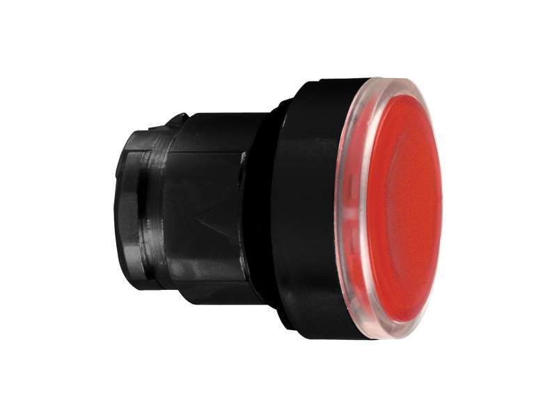 Schneider Electric Crvena udubljena glava svetlećeg tastera Ø22 sa povratkom za integrisan LED;ZB4BA487