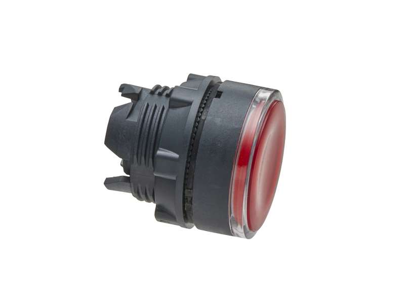 Schneider Electric Crvena udubljena glava svetlećeg tastera Ø22 sa povratkom za integrisan LED;ZB5AW343